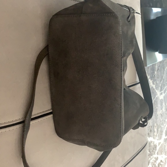 Lauren Ralph Lauren Brown Suede Drawstring Shoulder Bag - Picture 16 of 17